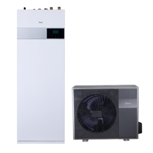 Midea MHA-V4W/D2N8-B2H2-IWT190 M-Thermal osztott hőszivattyú (R32, 4 kW, 1 fázis, 190l, fekete) hőszivattyú